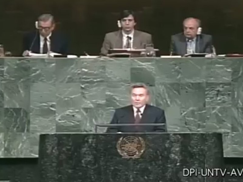 ​Ақорда Назарбаевтың БҰҰ-дағы алғашқы сөзінің ролигін жариялады